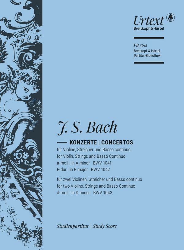 Cover: 9790004215098 | Violinkonzerte BWV 1041, BWV 1042, BWV 1043 | Studienpartitur | Bach