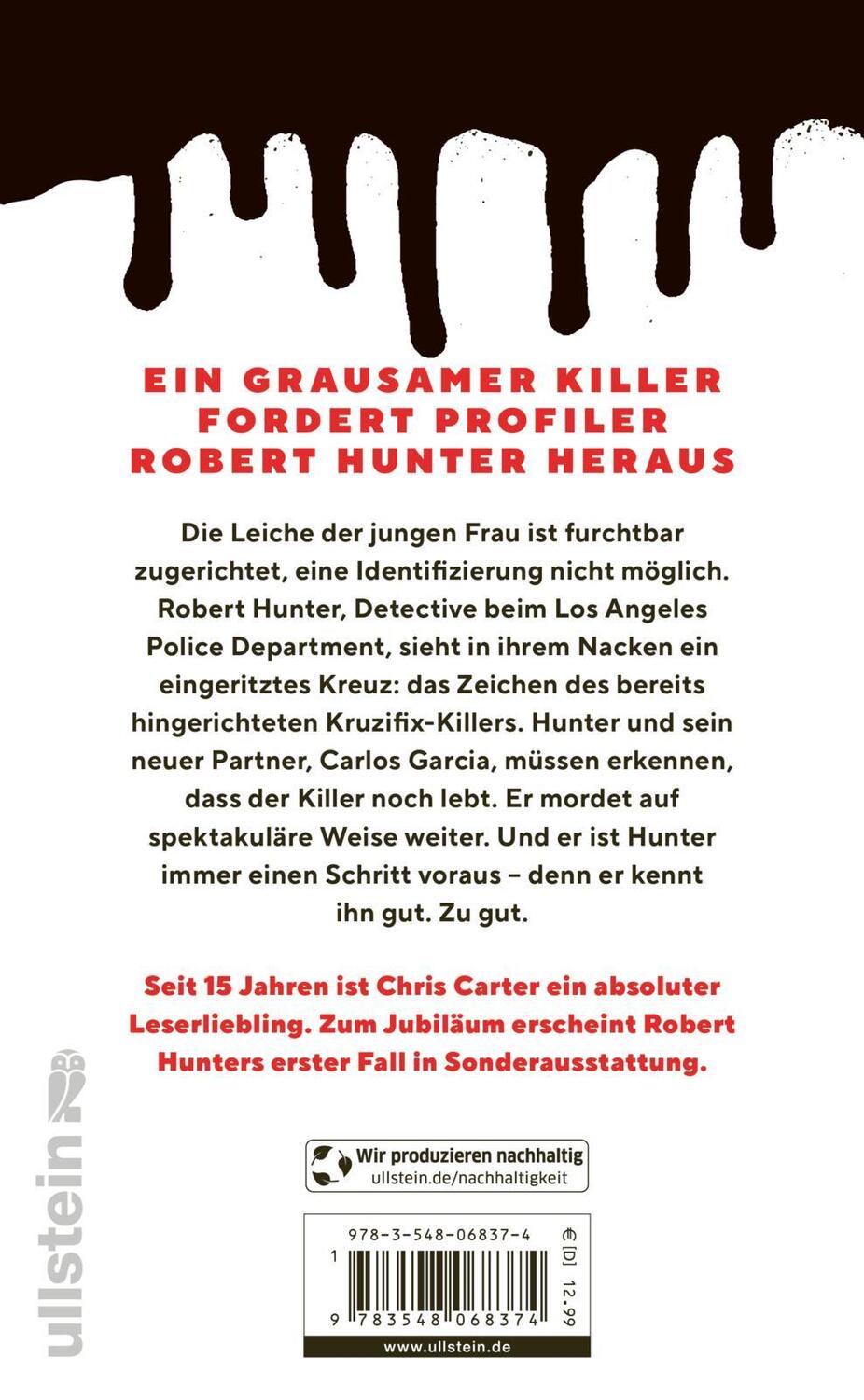 Rückseite: 9783548068374 | Der Kruzifix-Killer | Chris Carter | Buch | 480 S. | Deutsch | 2023