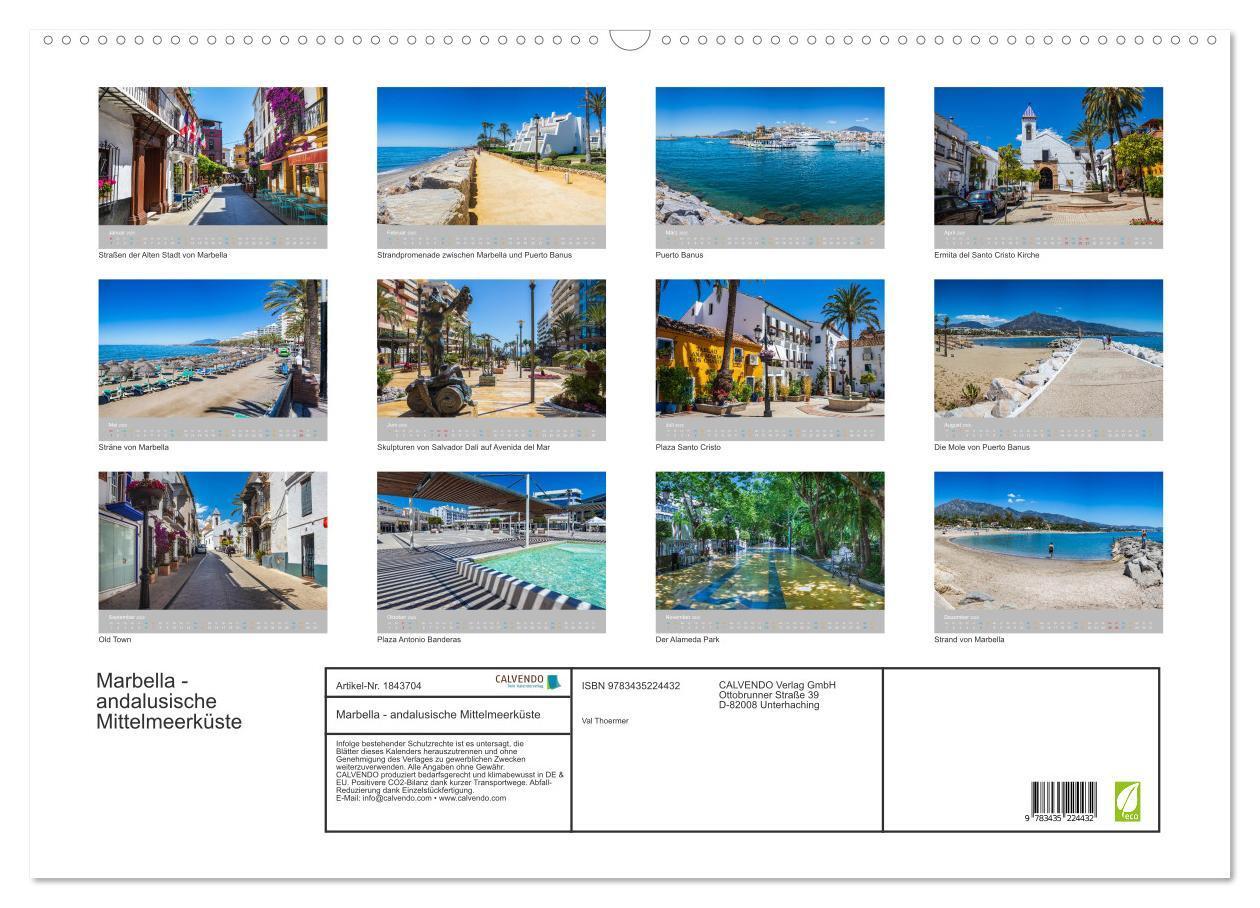 Bild: 9783435224432 | Marbella - andalusische Mittelmeerküste (Wandkalender 2025 DIN A2...