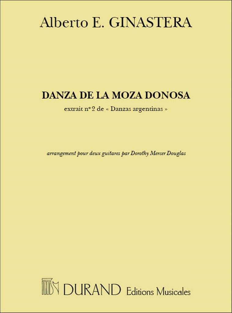 Cover: 9790044080212 | Danza De La Moza Donosa | Alberto Ginastera | Partitur