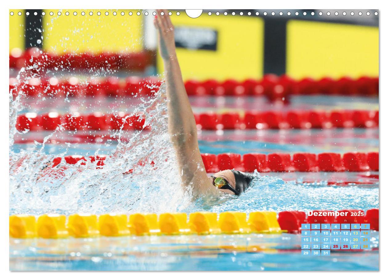 Bild: 9783383884788 | Schwimmen: Sport auf blauen Bahnen (Wandkalender 2025 DIN A3 quer),...