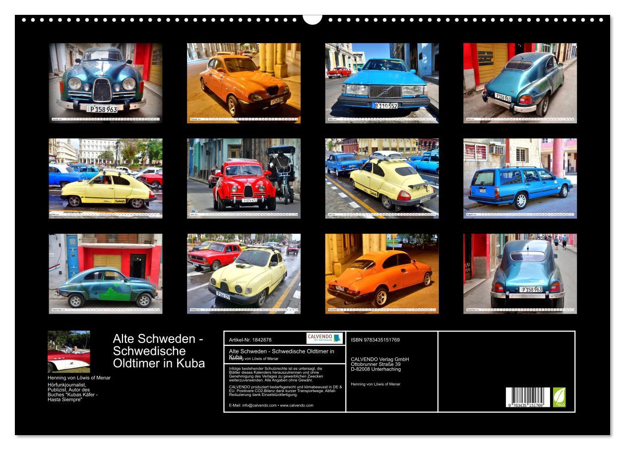 Bild: 9783435151769 | Alte Schweden - Schwedische Oldtimer in Kuba (Wandkalender 2025 DIN...