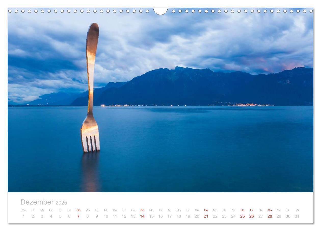 Bild: 9783435642335 | GENFER SEE Das Schweizer Ufer (Wandkalender 2025 DIN A3 quer),...