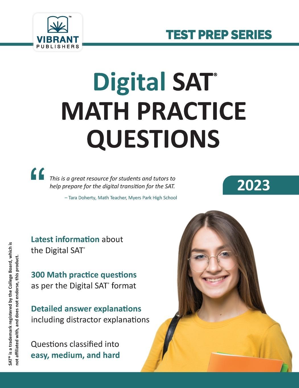 Cover: 9781636511597 | Digital SAT Math Practice Questions | Vibrant Publishers | Taschenbuch