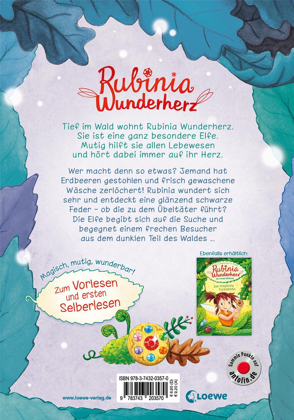 Rückseite: 9783743203570 | Rubinia Wunderherz, die mutige Waldelfe (Band 2) - Das Geheimnis...