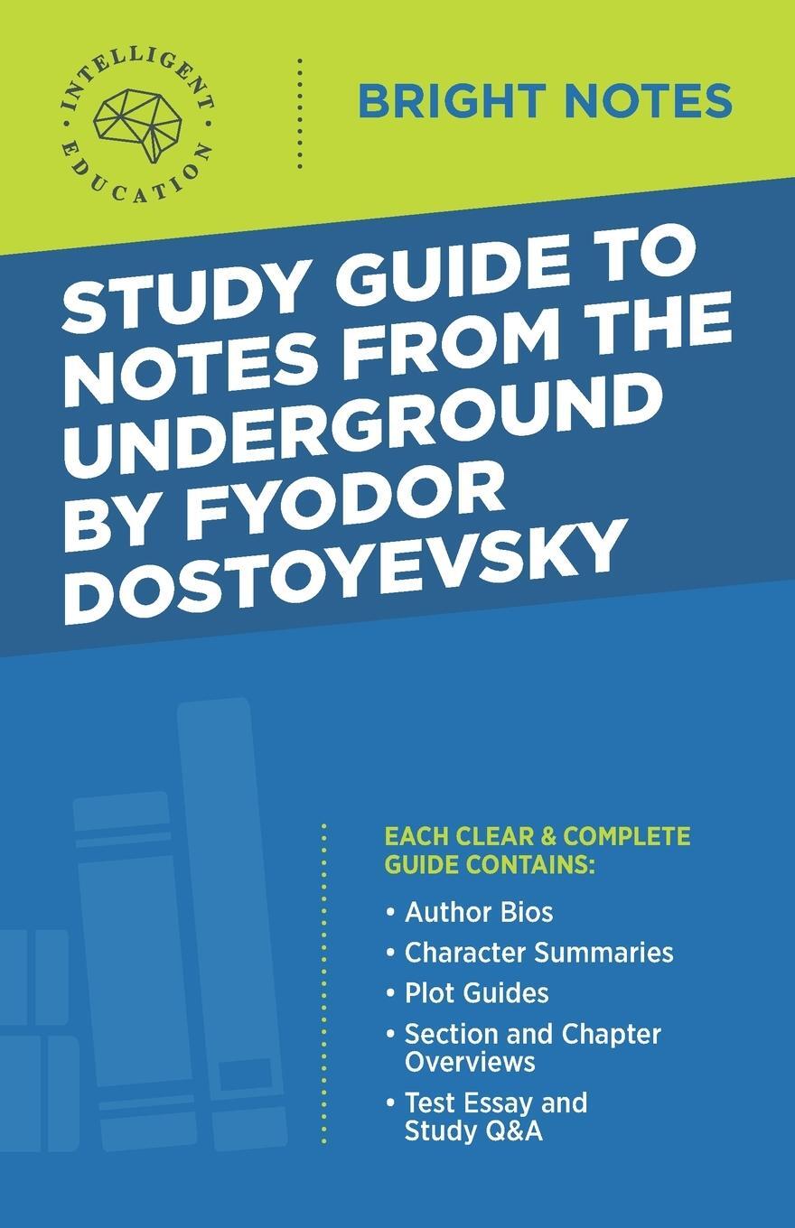 Cover: 9781645421382 | Study Guide to Notes From the Underground by Fyodor Dostoyevsky | Buch