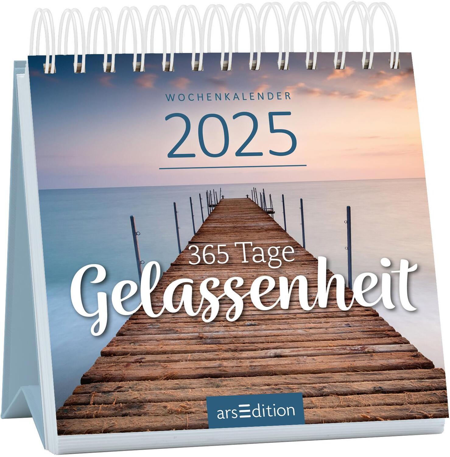 Cover: 4014489133124 | Mini-Wochenkalender 365 Tage Gelassenheit 2025 | Kalender | 108 S.