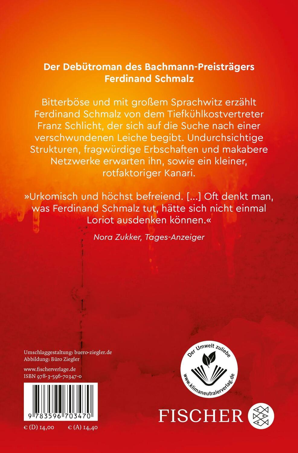 Rückseite: 9783596703470 | Mein Lieblingstier heißt Winter | Roman | Ferdinand Schmalz | Buch