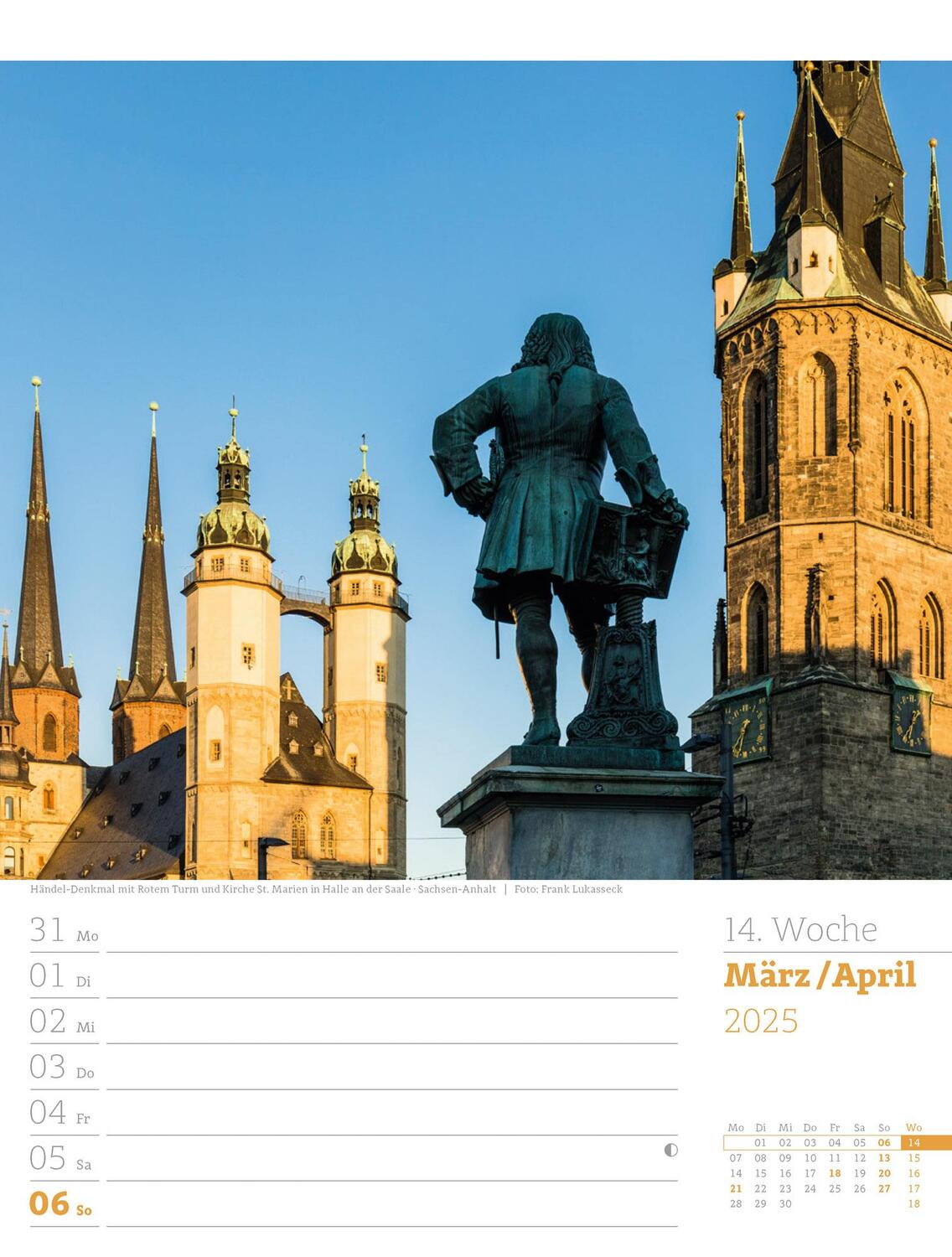 Bild: 9783838435046 | Malerisches Deutschland - Wochenplaner Kalender 2025 | Kunstverlag