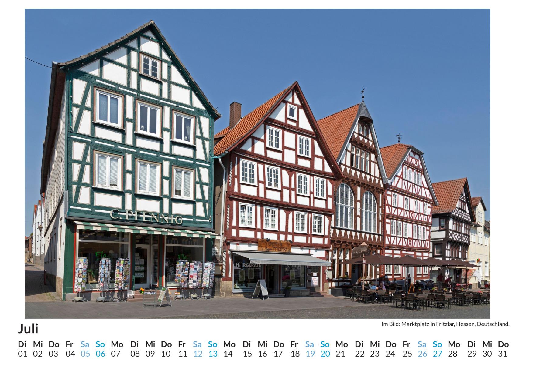 Bild: 9783759122636 | Fachwerkhäuser - (Wandkalender 2025, Kalender DIN A4 quer,...