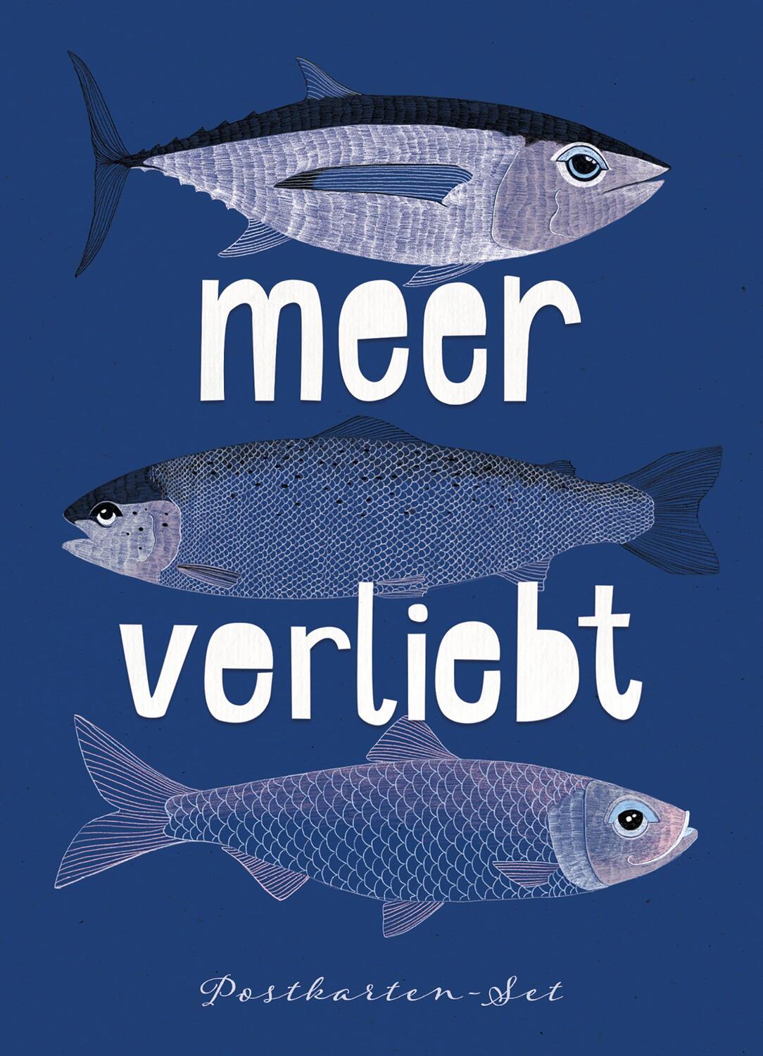 Cover: 4250222903504 | meer-verliebt "Fische" | 10 Postkarten aus Naturpapier | Anne Weigel