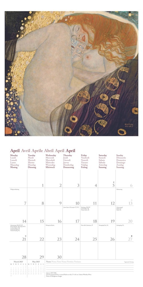 Bild: 4002725994004 | NEUMANN - Gustav Klimt 2025 Broschürenkalender, 30x30cm,...