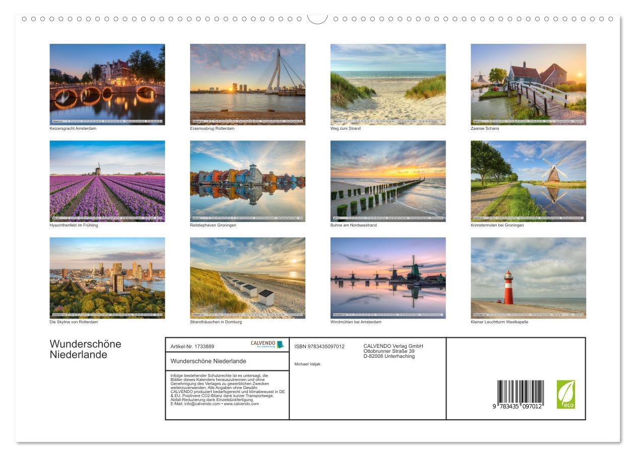 Bild: 9783435097012 | Wunderschöne Niederlande (hochwertiger Premium Wandkalender 2025...