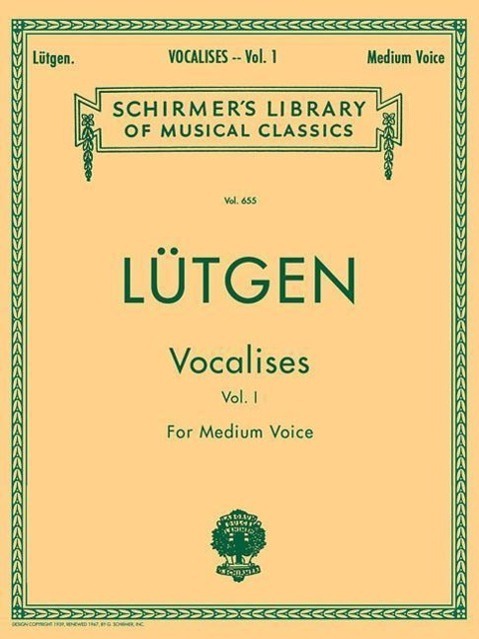 Cover: 9780634069505 | Vocalises (20 Daily Exercises) - Book I: Schirmer Library of...