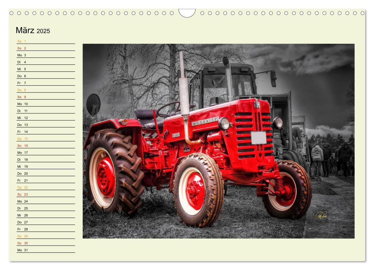 Bild: 9783435586202 | Traktoren - Oldtimer (Wandkalender 2025 DIN A3 quer), CALVENDO...