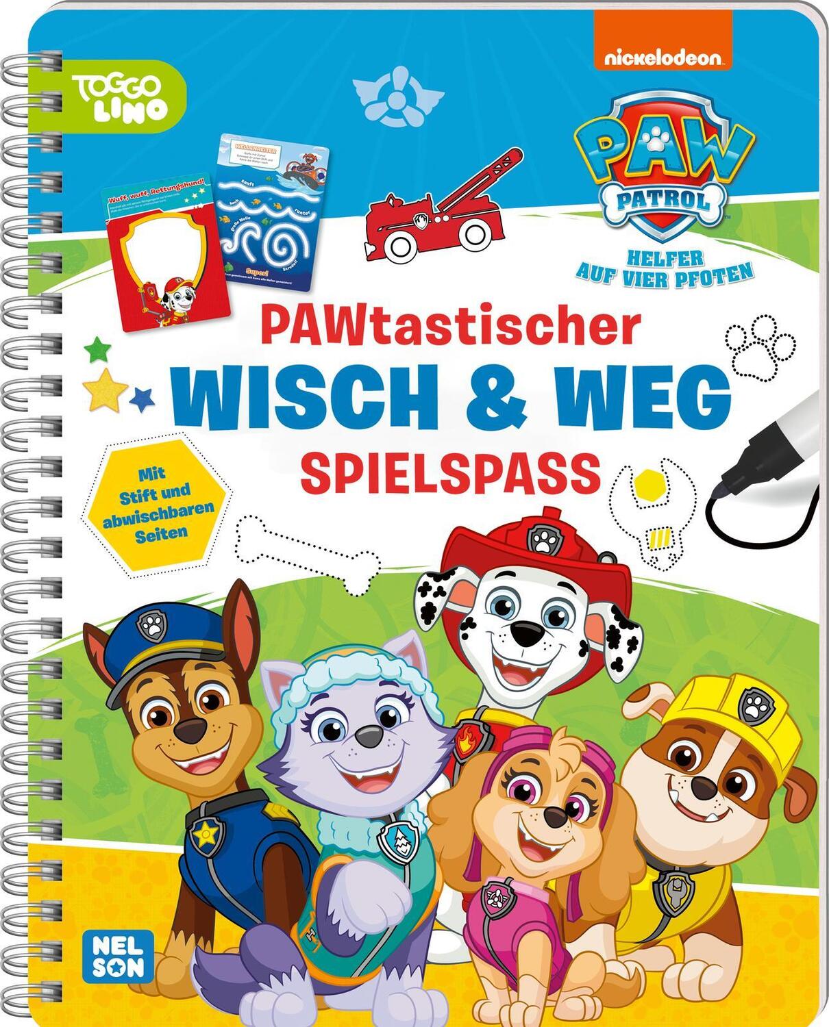 Cover: 9783845124193 | PAW Patrol Mitmachbuch: PAWtastischer Wisch &amp; Weg Spielspaß | Buch