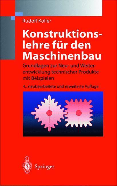 Cover: 9783642804182 | Konstruktionslehre für den Maschinenbau | Rudolf Koller | Taschenbuch