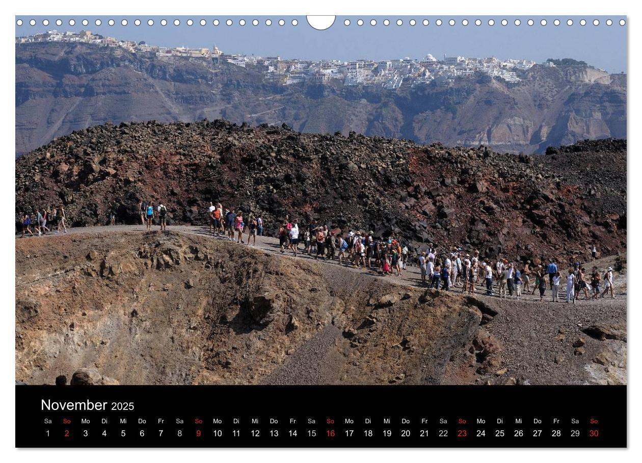 Bild: 9783435828586 | Santorini ¿ Leben auf dem Vulkan (Wandkalender 2025 DIN A3 quer),...