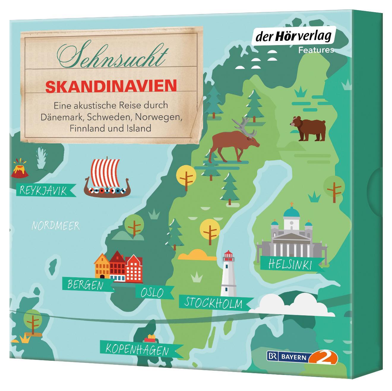 Cover: 9783844548334 | Sehnsucht Skandinavien | Audio-CD | 5 Audio-CDs | Deutsch | 2023