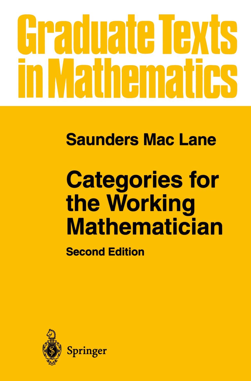 Cover: 9780387984032 | Categories for the Working Mathematician | Saunders Mac Lane | Buch
