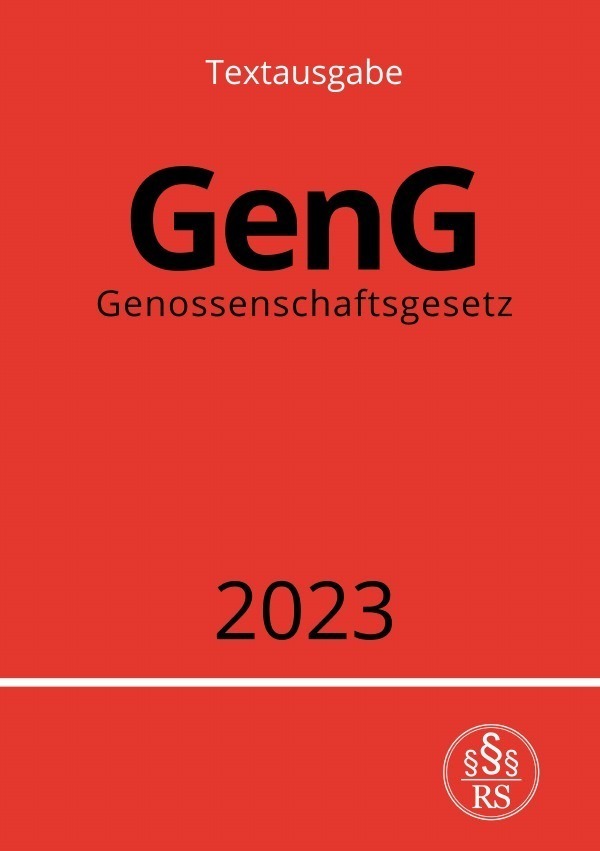 Cover: 9783757538323 | Genossenschaftsgesetz - GenG 2023 | DE | Ronny Studier | Taschenbuch