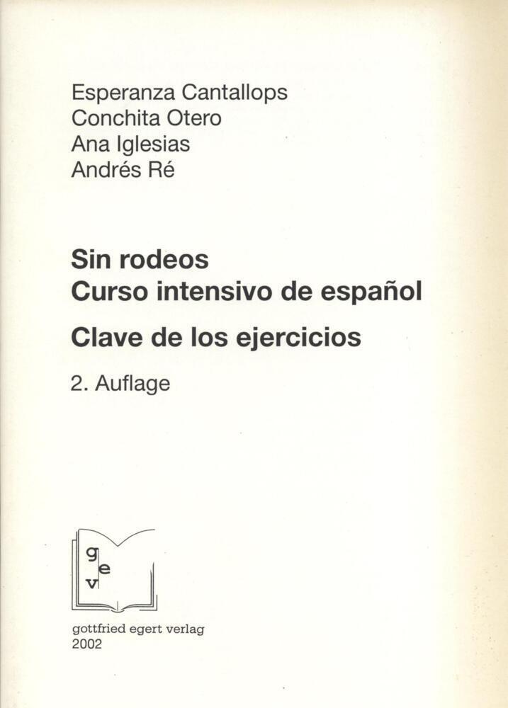 Cover: 9783926972897 | Clave de los ejercicios | Esperanza Cantallops (u. a.) | Broschüre