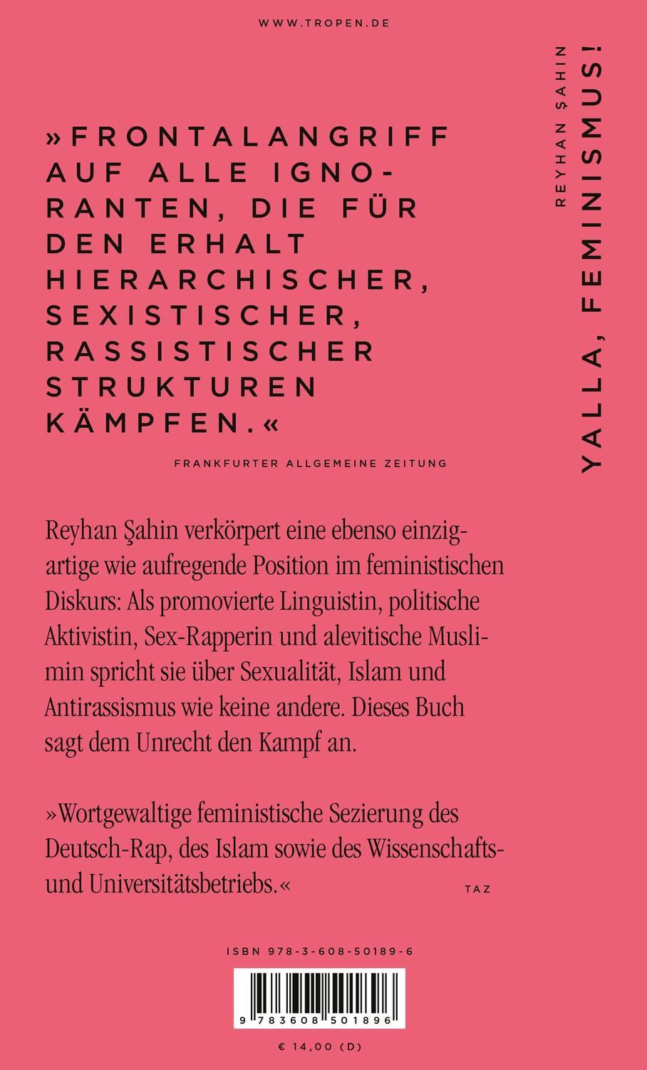 Rückseite: 9783608501896 | Yalla, Feminismus! | Reyhan Sahin | Taschenbuch | broschiert | 368 S.