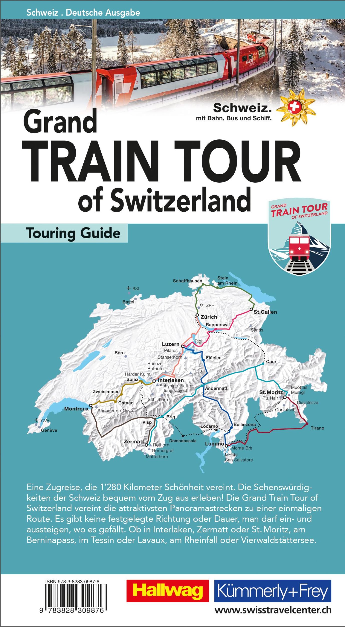 Rückseite: 9783828309876 | Hallwag Reiseführer Grand Train Tour of Switzerland, deutsche Ausgabe