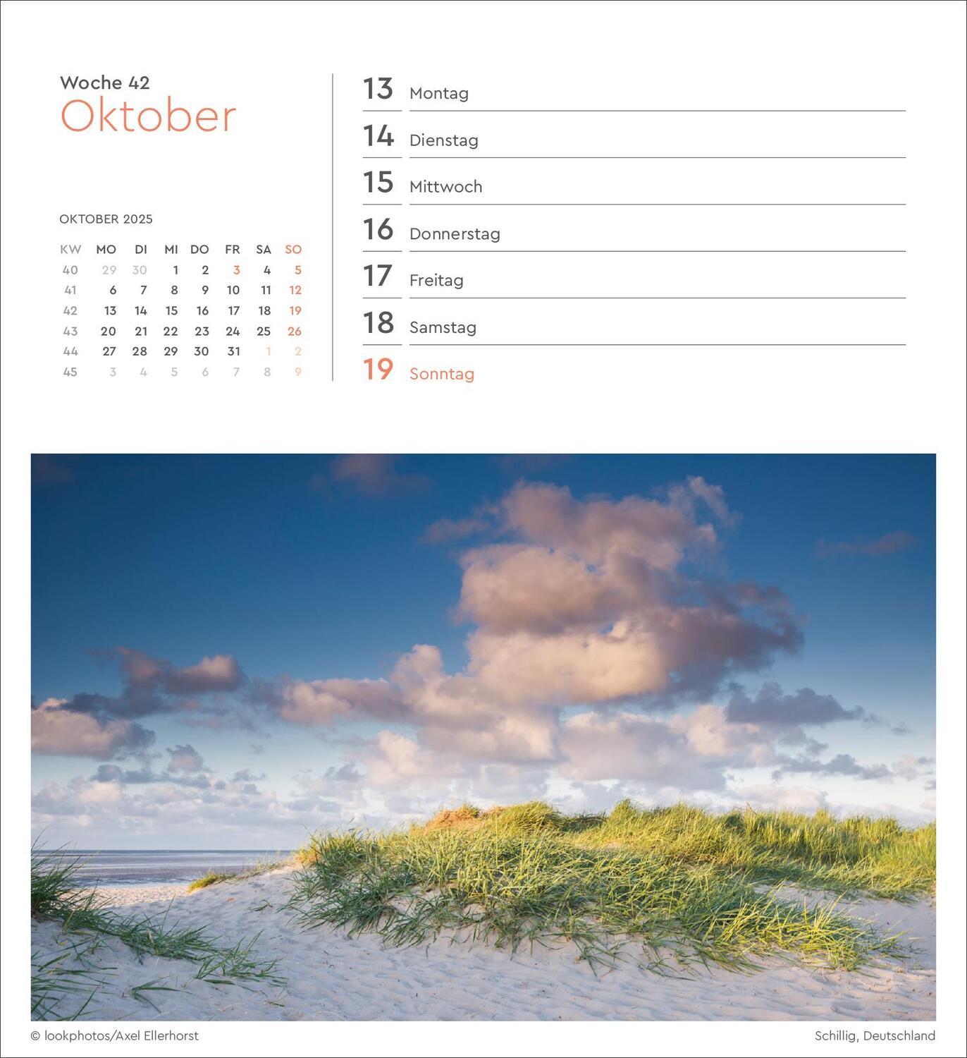 Bild: 9783965913899 | Nordseeküste - KUNTH Postkartenkalender 2025 | Kalender | 53 S. | 2025