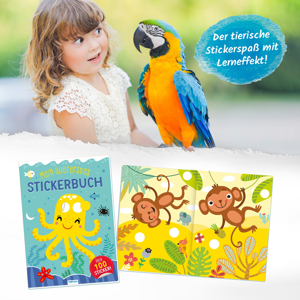 Bild: 9783965528253 | Trötsch Mein allererstes Stickerbuch Tintenfisch | Trötsch Verlag