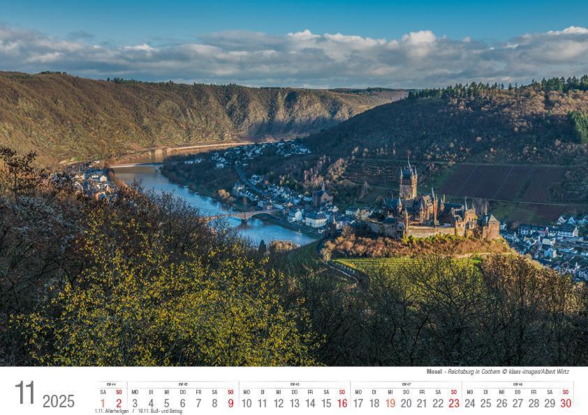 Bild: 9783965352117 | Mosel von Trier bis Koblenz 2025 Bildkalender A4 quer, spiralgebunden