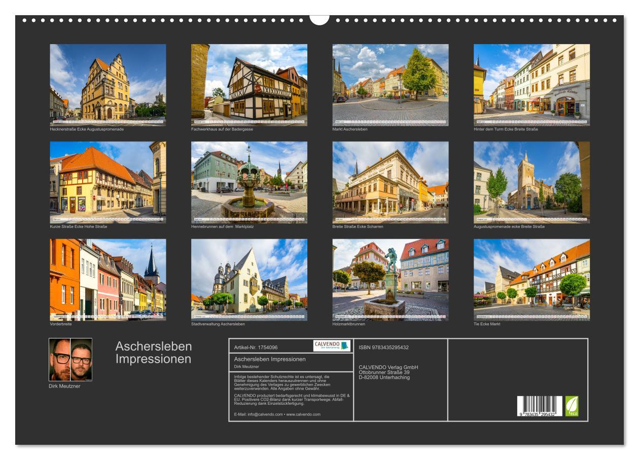 Bild: 9783435295432 | Aschersleben Impressionen (Wandkalender 2025 DIN A2 quer), CALVENDO...