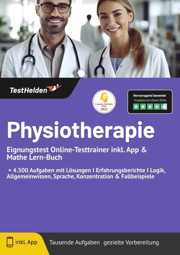 Cover: 9783988173034 | Physiotherapie Eignungstest Online-Testtrainer inkl. App &amp; Mathe...