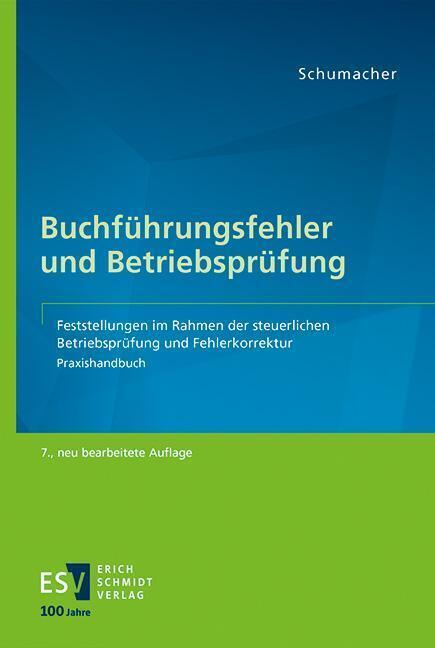 Cover: 9783503236138 | Buchführungsfehler und Betriebsprüfung | Peter Schumacher | Buch