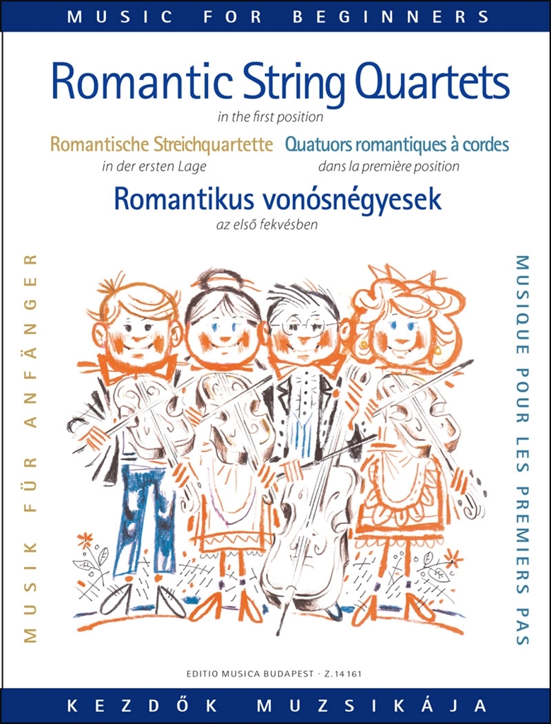 Cover: 9790080141618 | Romantische Quartettmusik für Anfänger für Streichquartett Partitur...