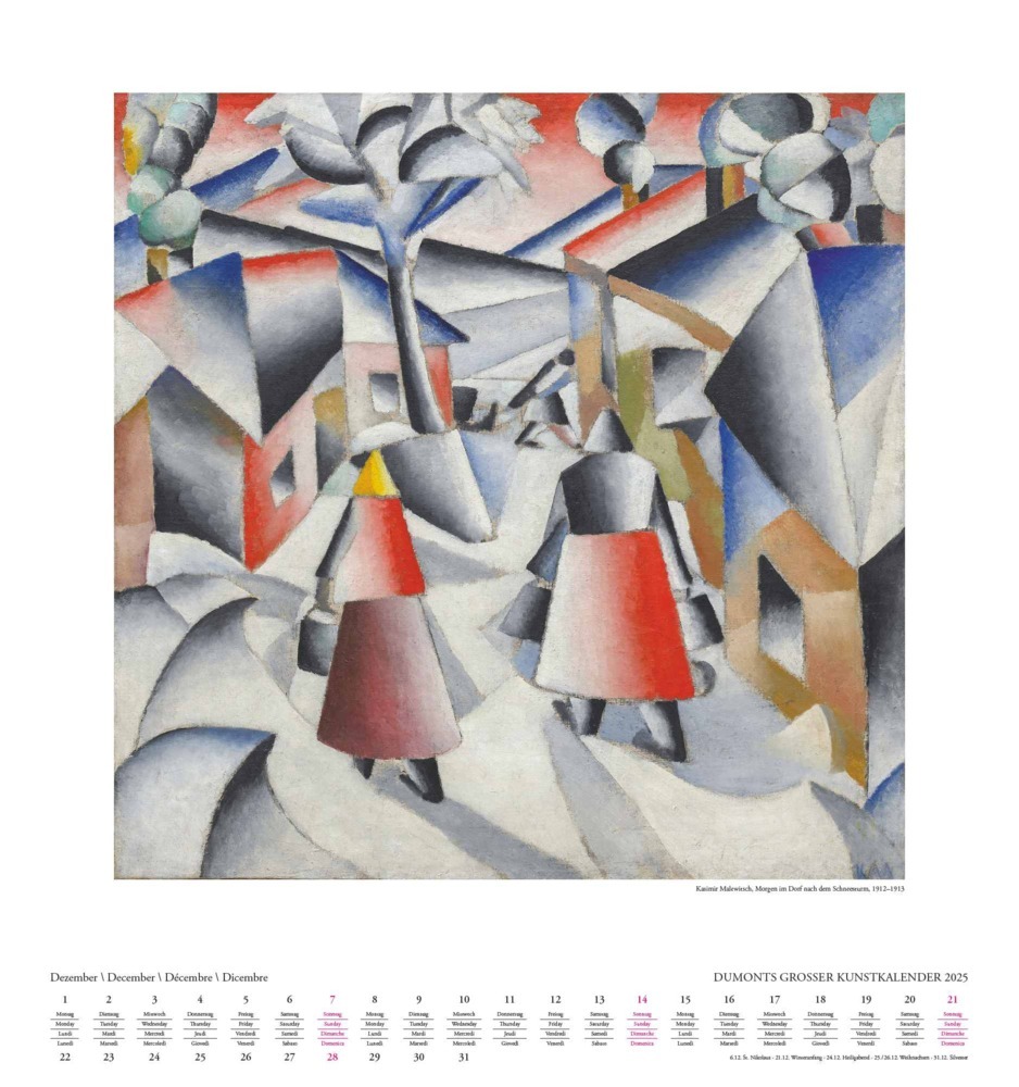 Bild: 4250809653006 | DUMONT - DUMONTS Großer Kunstkalender 2025 Wandkalender, 45x48cm,...