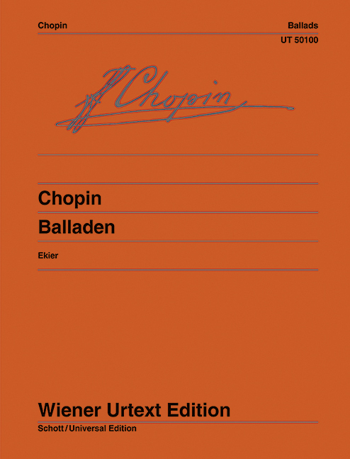 Cover: 9783850550949 | Balladen | Urtext. Klavier., Wiener Urtext Edition | Frédéric Chopin