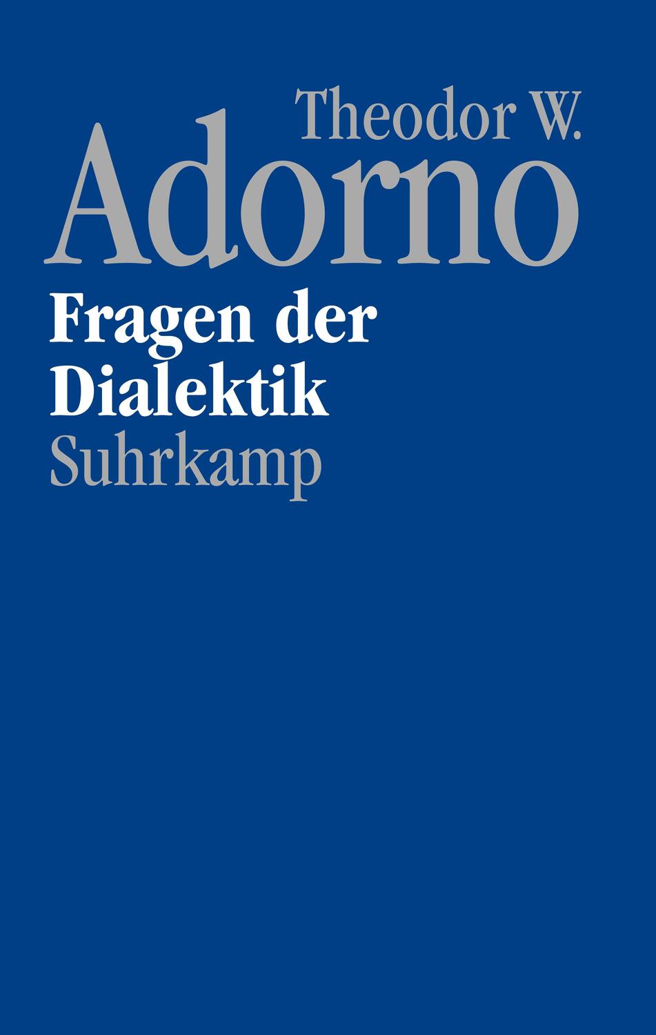 Cover: 9783518587683 | Nachgelassene Schriften. Abteilung IV: Vorlesungen | Theodor W. Adorno