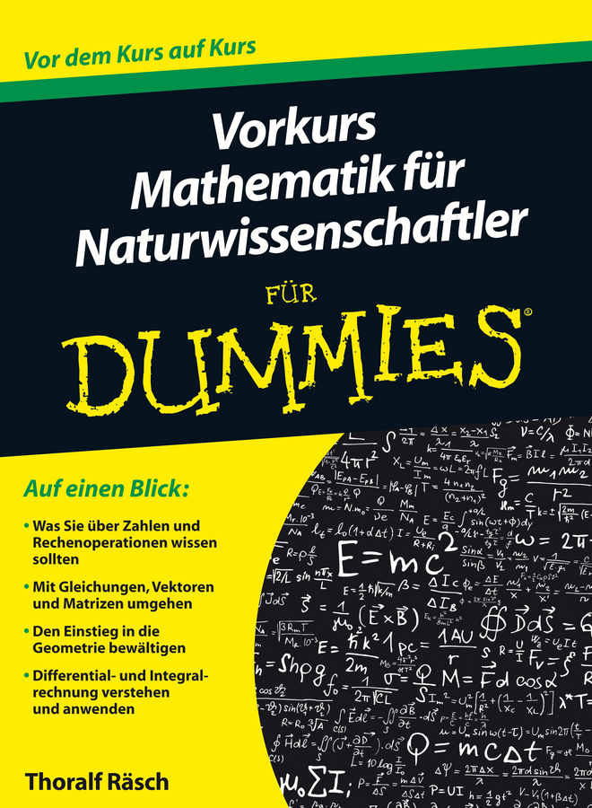 Cover: 9783527707492 | Vorkurs Mathematik für Naturwissenschaftler für Dummies | Räsch | Buch