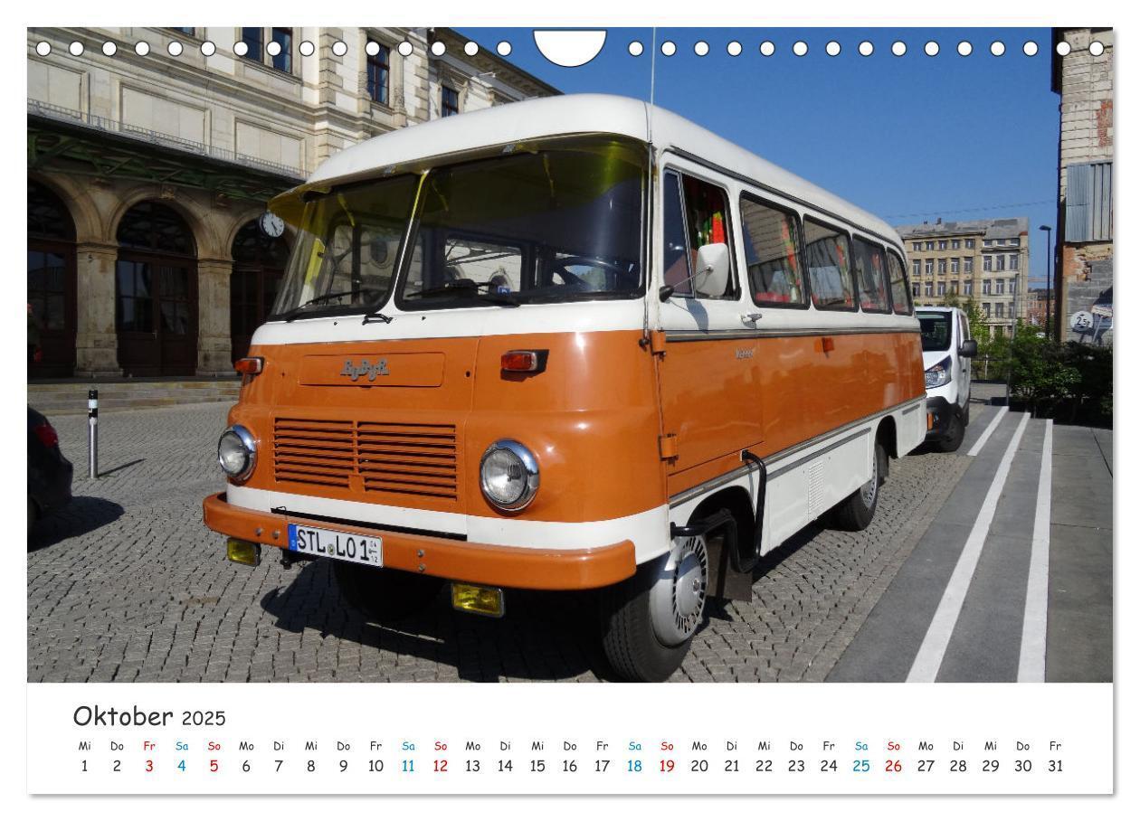 Bild: 9783435095001 | Omnibusse von heute und früher (Wandkalender 2025 DIN A4 quer),...