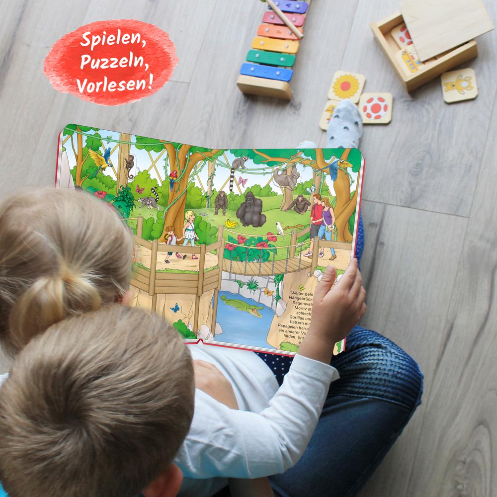 Bild: 9783965525634 | Trötsch Puzzlebuch Spielbuch Im Zoo | Trötsch Verlag GmbH &amp; Co. KG