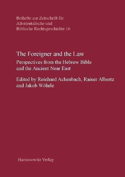 Cover: 9783447064705 | The Foreigner and the Law | Reinhard Achenbach (u. a.) | Taschenbuch