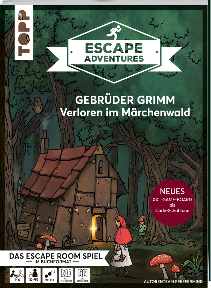 Cover: 9783772449963 | Escape Adventures - Gebrüder Grimm: Verloren im Märchenwald | Buch
