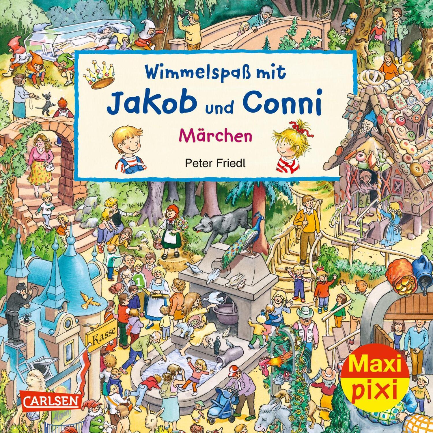 Cover: 9783551054883 | Maxi Pixi 377: VE 5: Wimmelspaß mit Jakob und Conni: Märchen (5...
