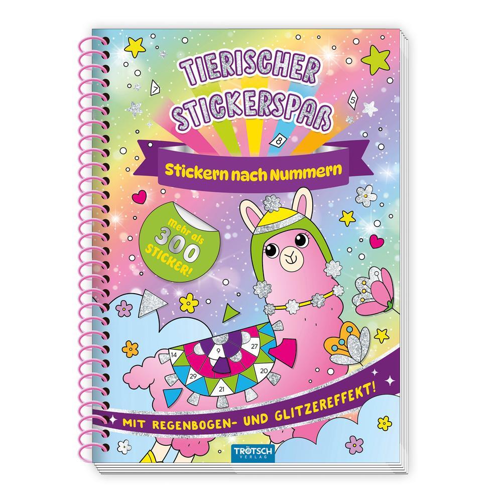 Cover: 9783988021526 | Trötsch Beschäftigungsbuch Stickerbuch Tierischer Stickerspaß | KG