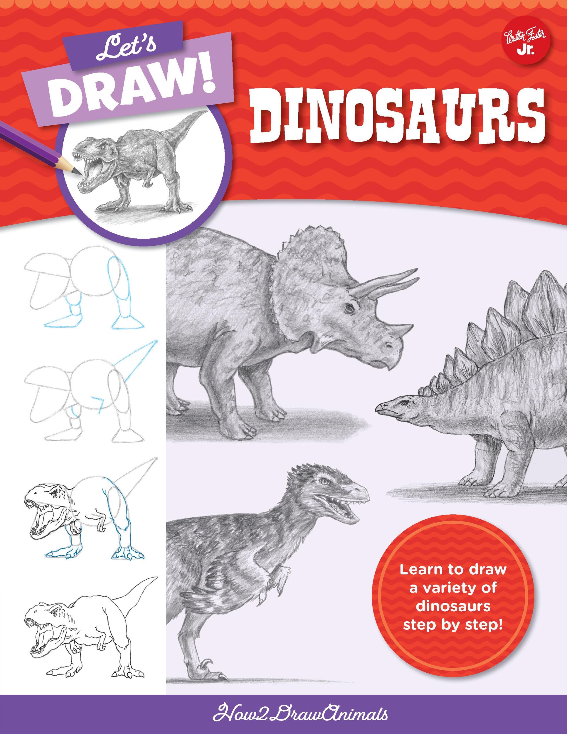 Cover: 9780760380826 | Let's Draw Dinosaurs | How2drawanimals | Taschenbuch | Englisch | 2022