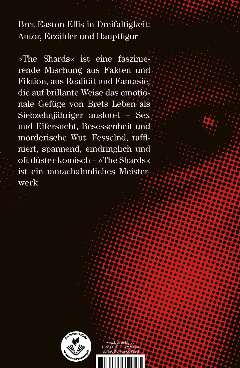 Rückseite: 9783462004823 | The Shards | Roman | Bret Easton Ellis | Buch | 736 S. | Deutsch