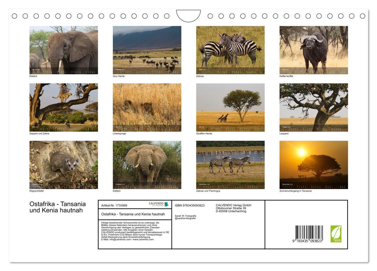 Bild: 9783435093823 | Ostafrika - Tansania und Kenia hautnah (Wandkalender 2025 DIN A4...