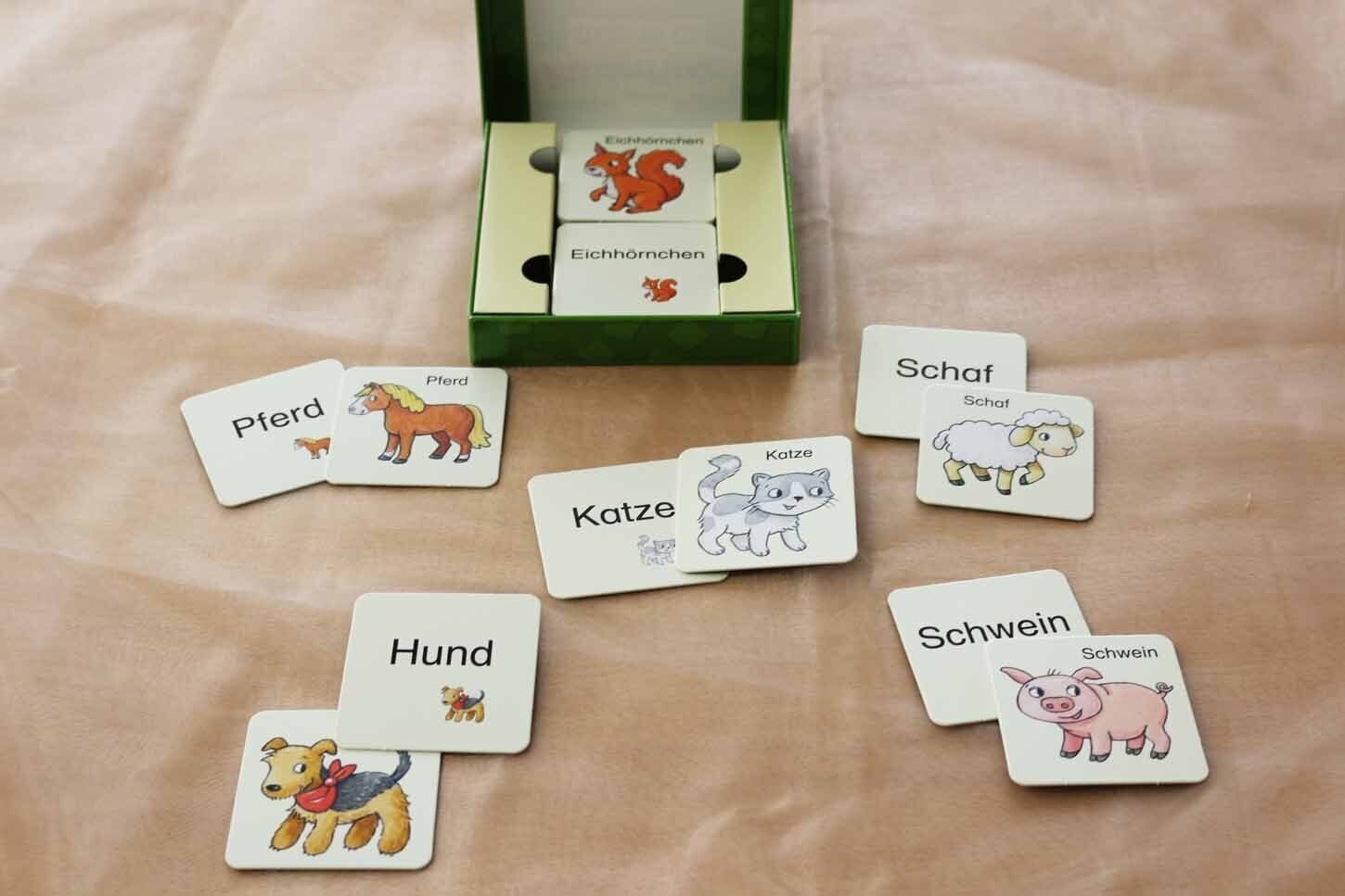 Bild: 9783785585870 | Mein Bildermaus-Memo - Tiere (Kinderspiel) | Loewe Lernen und Rätseln