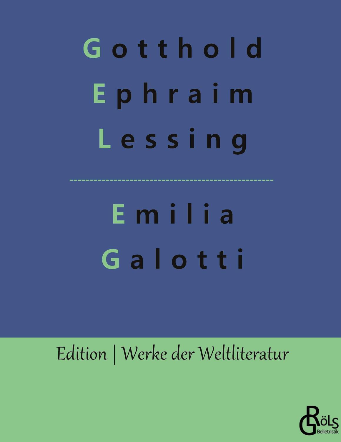 Cover: 9783966379229 | Emilia Galotti | Gotthold Ephraim Lessing | Buch | 104 S. | Deutsch